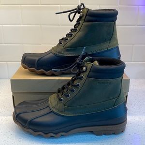 Mens Sperry Top-Sider - Brewster Waterproof Duct Boot Olive/Black - Size 9